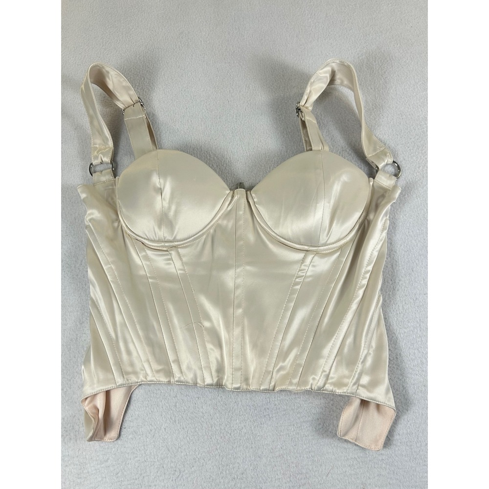 Poster Girl Corset Top Women Medium Ivory APG22311-IVO Coquette Aesthetic